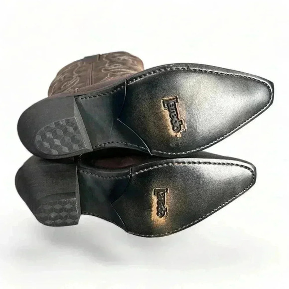 Laredo Western Boots Brown Women's 6.5 M Leather Pull on - Picture 6 of 8